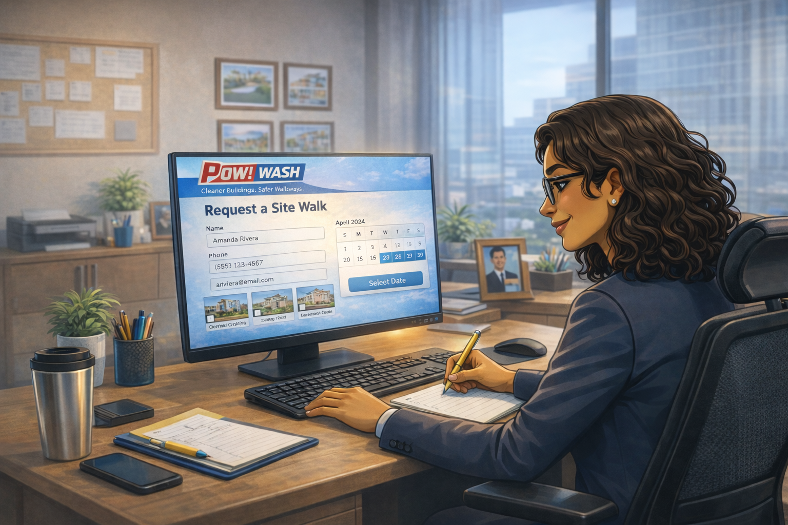 Request a site walk Property Manager