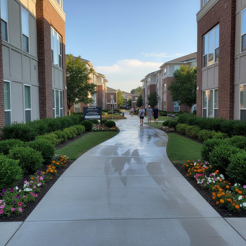 Recently cleaned Apartment Complex